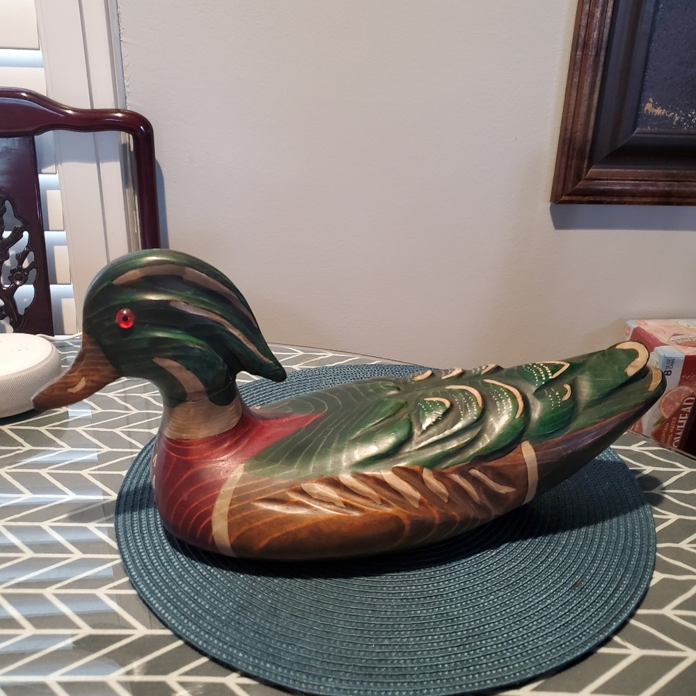 Antique hand carved and hand painted duck.